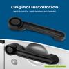 LUJUNTEC Exterior Front Rear Driver Left Passenger Right Side Door Handle Replacement for 2007-2011 for Dodge for Nitro 1pc Black Handle Replace OE 4589164AC view 3