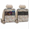 T&H XHome Car Seat Protector, 2 Pack Kick Mats with Organizer - 3 Pocket Storage, Retro Mushroom Spring Summer Plant Leaves Back Seat Cover for Kids Universal Fit Automotive Interior Protectors view 1