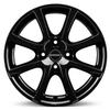 4x Borbet alloy rims LV4 5.5x15 ET45 4x100 black glossy compatible with Chevrolet Aveo Kalos Lanos Spark view 2