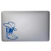 Dark Spark Decals Cowboy Hat Resting on Cowboy Boots 8 inch Blue Indoor Outdoor Vinyl Decal view 3