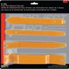 Performance Tool 1532 4-Pc. Auto Trim Removal Tool Set, Poly-Nylon, V-Notch and Straight Trim Tools, Yellow view 2