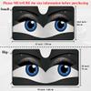 GUGLILI Funny Eyes Car Windshield Sun Shade Innocent Eyes Car Sunshade Sun Visor Protector for SUV Truck Blocks UV Rays Keeps Vehicle Cool American Flag 51 X 26.8 Inch view 2