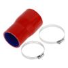 X AUTOHAUX Straight Coupler Silicone Hose with Clamps 2.75"-2.36" ID 5" Length 0 Degree Car Silicone Hose Coolant Hose 4-Ply 5mm Thick Air Intake/Turbo/Intercooler Piping Tube Blue Red 1 Set view 1