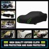 Outdoor Car Cover Compatible with Porsche 911 (901) 1964-1973Universal sunproof and dustproof in all seasons-Waterproof Car Covers-black green view 4