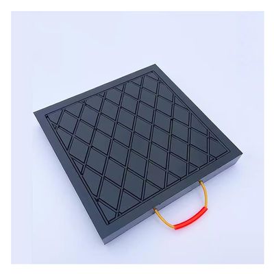 GZHERVICES Outrigger Pad for RV Jacks & Stabilizers, Heavy Duty Outrigger Pad, Jack Landing Pad, RV Leveling Stacking Blocks Waterproof for Tow, Service Truck, Trailer, Crane(60x60x7cm)