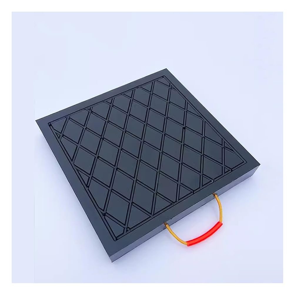 GZHERVICES Outrigger Pad for RV Jacks & Stabilizers, Heavy Duty Outrigger Pad, Jack Landing Pad, RV Leveling Stacking Blocks Waterproof for Tow, Service Truck, Trailer, Crane(30x30x3cm)