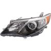 Replacement Headlight For 2012 2013 2014 Toyota Camry Sedan Left Black Housing HID view 1