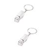 VINTORKY 2pcs Vivid Truck Design Metal Keychain Ring Keyring for Truck Drivers Compact Lightweight Metal Keychain view 1