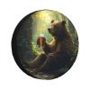 Bear Holding A Beer Mug Spare Tire Cover Weatherproof Universal Wheel Protectors Wheel Covers for RV Camper Travel Trailer SUV Truck 16 Inch view 1