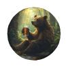 Bear Holding A Beer Mug Spare Tire Cover Weatherproof Universal Wheel Protectors Wheel Covers for RV Camper Travel Trailer SUV Truck 16 Inch view 2