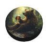 Bear Holding A Beer Mug Spare Tire Cover Weatherproof Universal Wheel Protectors Wheel Covers for RV Camper Travel Trailer SUV Truck 16 Inch view 3
