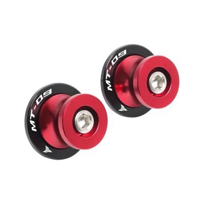 Compatible with MT-09 MT09 Tracer MT-09 SP 2014-2023 Motorcycle Accessories Swingarm Slider Spools Accessories 6MM Stand Screws(RED MT09)