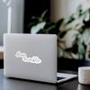 (2 Pcs, 8.3'' x 3.2'', White) No Background Durable and Waterproof of Stay Humble Sticker Decal for Laptops, Water Bottles, Cars, Trucks, Wall Ideal Gift view 4