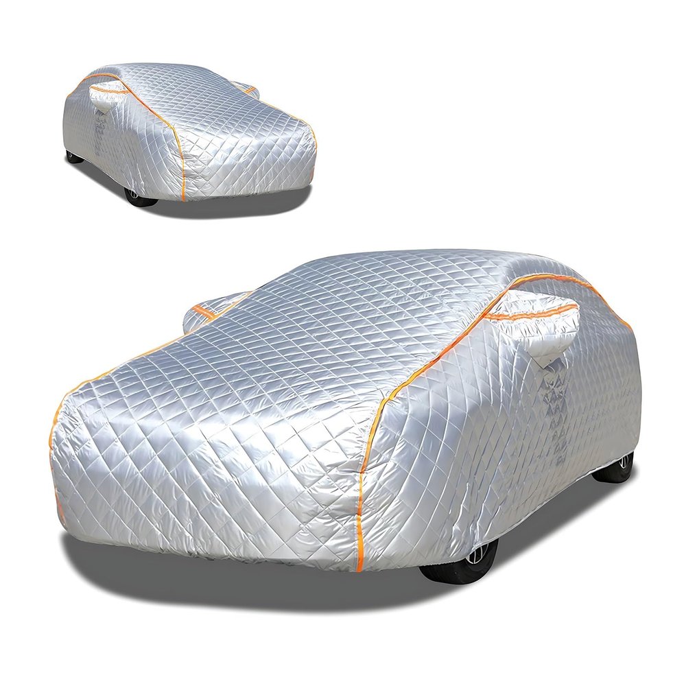 Car Cover Waterproof All Weather Compatible with VW ID.4/ID 5 2020-2023, Car Cover, 5 Layers Thickened, Car Covers for Automobiles, Car Covers, SUV Car Cover Customization(Silver)