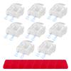 Yourkar 8 PCS Deer Whistles, Deer Warning Devices with Waterproof Adhesive Tapes, Car Save Deer Whistles Avoids Collisions Suitable for Vehicles, Trucks, SUVs, Car Accessories (Transparent) view 1