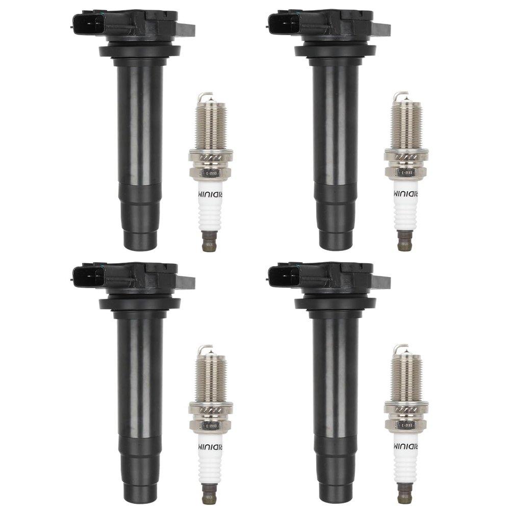 ECCPP UF326 Ignition Coil & 6240 iridium Spark Plugs for Nissan set of 4