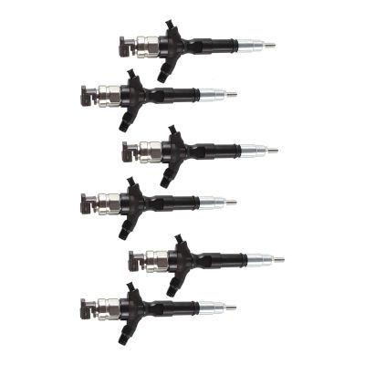 Qiape 6PCS Fuel Injector fits for Toyota 3.0 d engine 2004-2006 1KD-FTV D-4D J120 120 Euro 3 095000-5891 0950005891