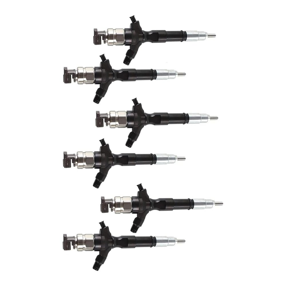 Qiape 6PCS Fuel Injector fits for Toyota 3.0 d engine 2004-2006 1KD-FTV D-4D J120 120 Euro 3 095000-5891 0950005891