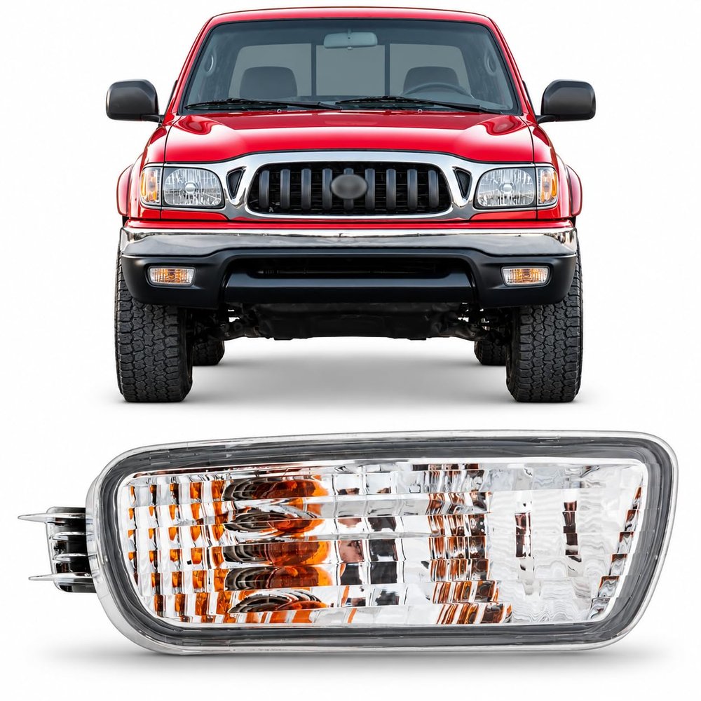 AUTOS PARTS PLUS Front Signal Light Assembly Right Passenger Side Direct Replacement Compatible With 2001-2004 Toyota Tacoma TO2531140 8151004080