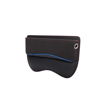 LGSETU Suede Car Seat Side Storage Pocket for Car Seat Gap Filler Organizer Box Leather Car Crevice Stowing Tidy Interior Parts(1pcs Suede Black)