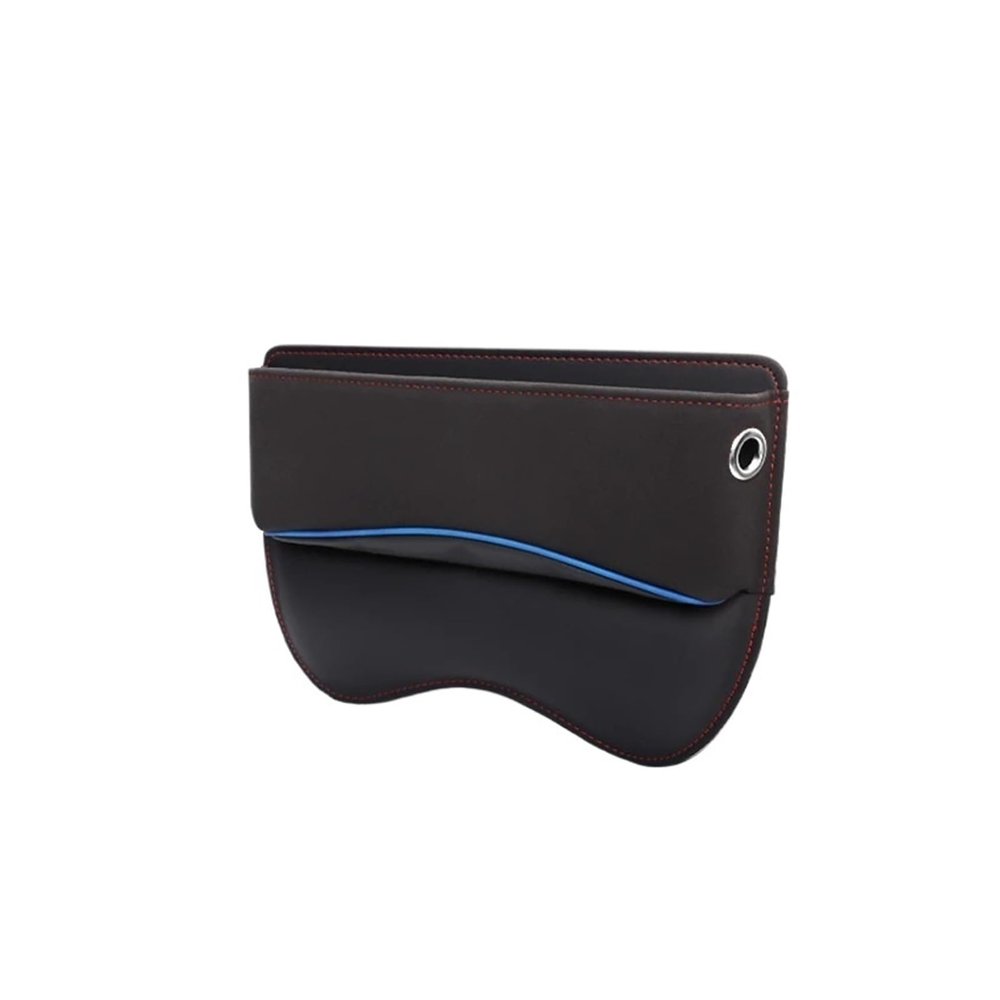 LGSETU Suede Car Seat Side Storage Pocket for Car Seat Gap Filler Organizer Box Leather Car Crevice Stowing Tidy Interior Parts(1pcs Suede Black)