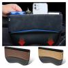 LGSETU Suede Car Seat Side Storage Pocket for Car Seat Gap Filler Organizer Box Leather Car Crevice Stowing Tidy Interior Parts(1pcs Suede Black) view 2