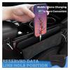 LGSETU Suede Car Seat Side Storage Pocket for Car Seat Gap Filler Organizer Box Leather Car Crevice Stowing Tidy Interior Parts(1pcs Suede Black) view 4