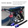 Yourkar 2 PCS Hose Gas Fuel Tank Cap, Aluminum Breather Fuel Valve Vent with Flexible Tube, Gas Tank Filler Cap Replacement for CRF YZF Motorcycle Dirt Bike, Motorcycle Accessories(Blue) view 3