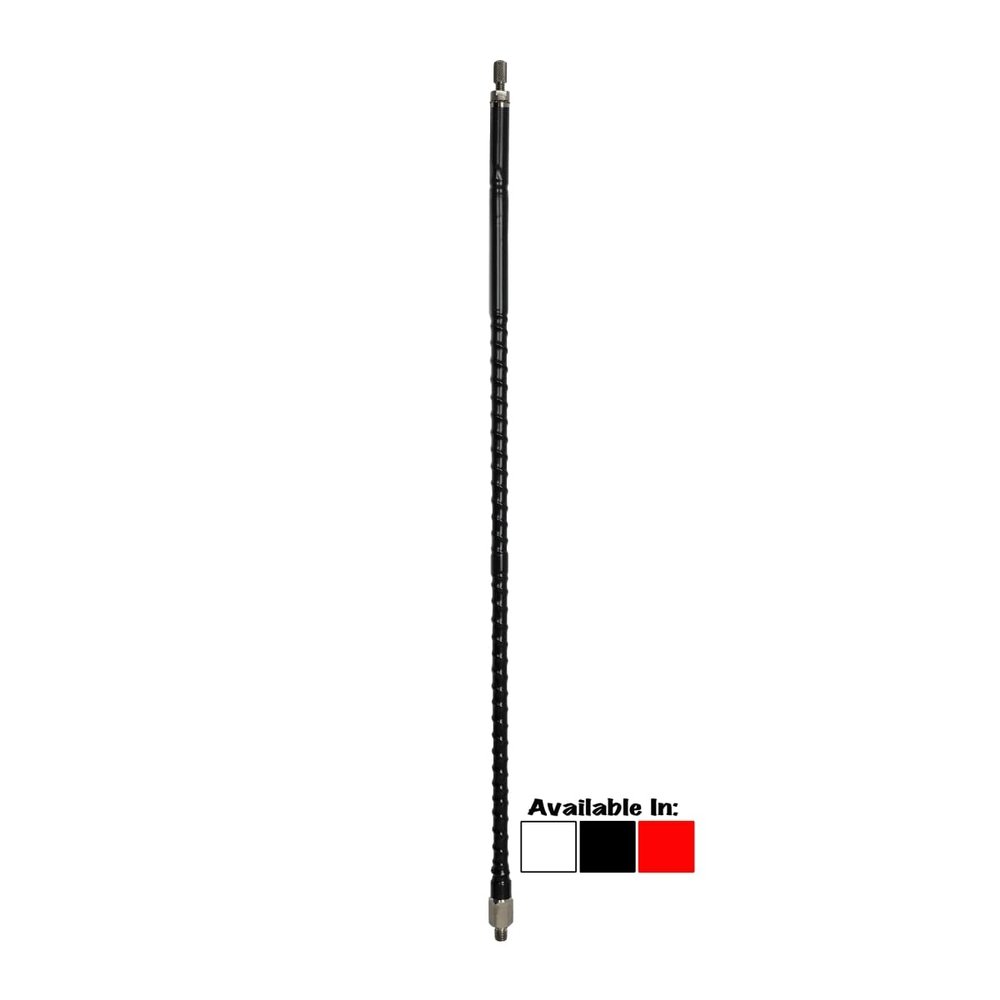 Procomm BTF5-R 5.25 ft. Tall Top Load 0.25 Wave Heavy Duty Tunable Tip Fiberglass CB Antenna Red