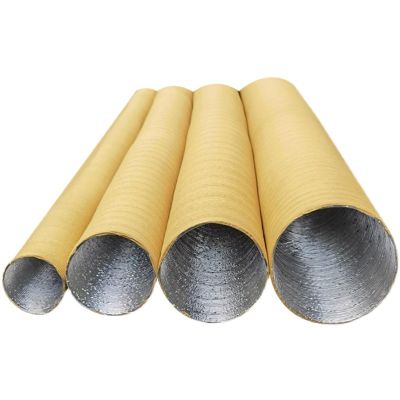 Yellow Heater Duct Pipe 1m 3.28FT Anti-shock Hot Cold Air Ducting for 2KW Webasto Diesel Heater in Trucks Boats Heavy Machines (60mm)