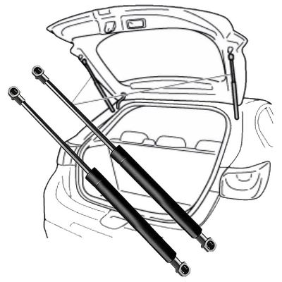 LMMPP Car rear tailgate trunk support rod for Nissan for Pathfinder 2005 2006 2007 2008 2009 2010 2011 2012 Shock-absorbing gas spring support rod
