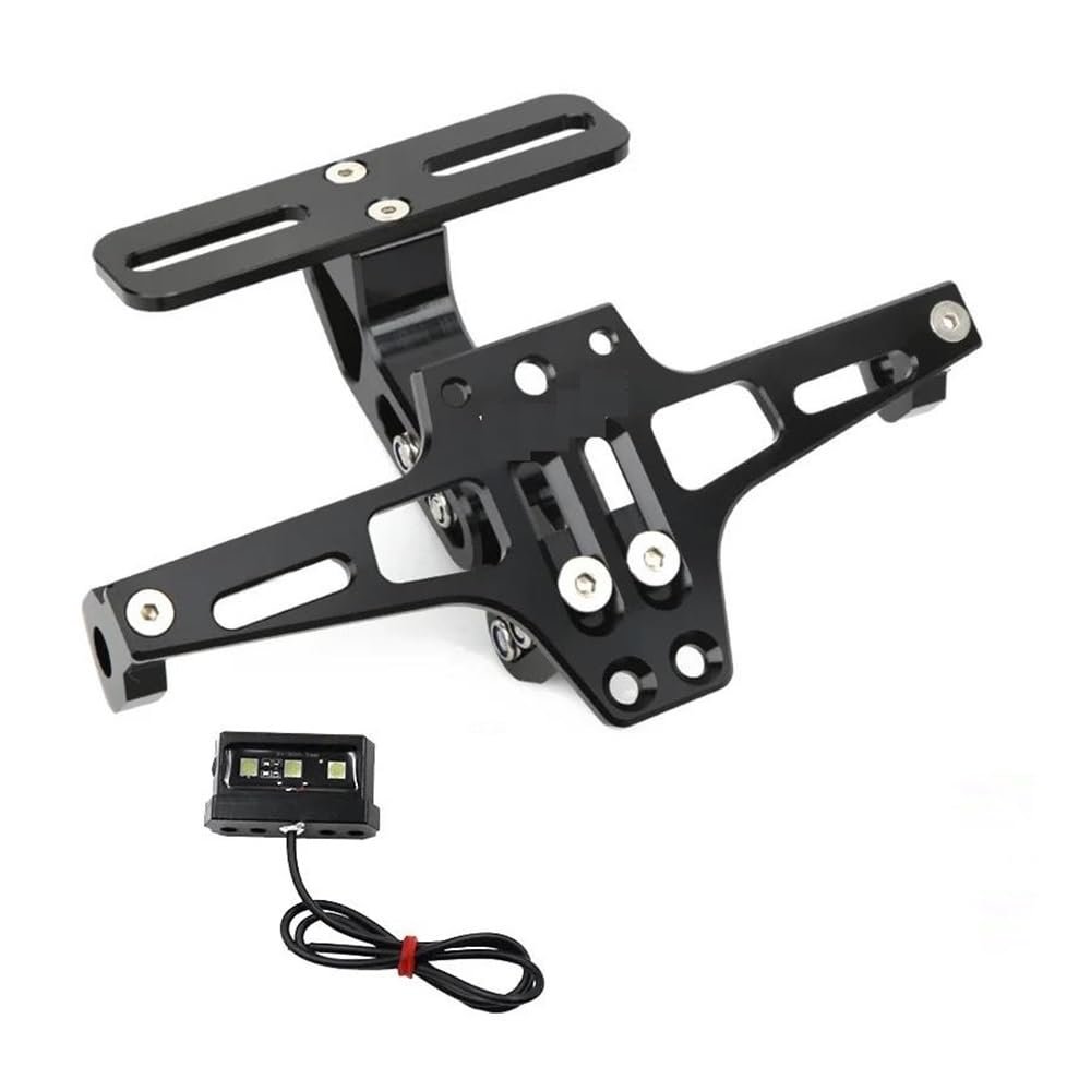 UPTBSFLS for Buell 1125R 1125CR XB12R XB12Ss XB12Scg Ulysses XB12XT XB9 Motorcycle Adjustable Rear Tail Tidy License Plate Holder Bracket Motorcycle(Black)