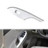 Fouedy 4Pcs/Set Fit for to-yota Corolla 2009 2010 2011 2012 2013 Facelift Front Window Lift Control Switch Bezel Trim Panel Cover Sliver (Rear Left) view 1