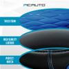 PIC AUTO Steering Wheel Cover, Blue Thick Rhombic Foam and Premium Leather, Universal 14.5-15.5 Inch Breathable Anti-Slip Steering Wheels Accessories for Men & Women view 3