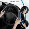 PIC AUTO Steering Wheel Cover, Blue Thick Rhombic Foam and Premium Leather, Universal 14.5-15.5 Inch Breathable Anti-Slip Steering Wheels Accessories for Men & Women view 4