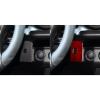 Real Carbon Fiber Dashboard Both Sides Panel Decoration Panel Decal 2pcs Cover Interior Trim Premium Sticker Cover Accessories Compatible With Toyota Tacoma 2015 2016 2017 2018 2019 2020 2021 2022 Red view 3