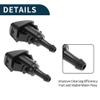 TUCKBOLD Windshield Washer Nozzle for Chrysler Aspen 2007-2009 Durable No.5116079AA | Front Windshield Spray Nozzles Wiper Spray Washer Jet Black Plastic 1 Set view 4