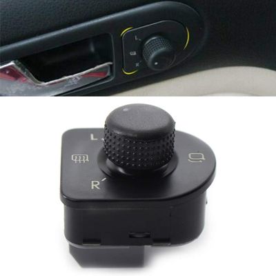 Bacar Rearview Side Mirror Control Switch Power Heated Folding Mirror Switch Button for VW Switch Button for Jetta Golf