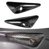 for Model Y Juniper HW4.0 Side Camera Full Cover Protection 2024 Tesla Model 3 Highland - Compatible with Tesla Accessories Carbon Fiber Turn Signal Covers(2Pcs Black Glossy Carbon Fiber Full Cover) view 1