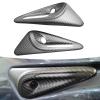 Carbar Real Carbon Fiber Side Camera Cover for Tesla Model 3 2024 Highland 2025 Model Y Juniper HW4.0 Turn Signal Full Protection Accessories (2PCS Black Matte Carbon Fiber Full Cover) view 1