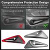 Carbar Real Carbon Fiber Side Camera Cover for Tesla Model 3 2024 Highland 2025 Model Y Juniper HW4.0 Turn Signal Full Protection Accessories (2PCS Black Matte Carbon Fiber Full Cover) view 3
