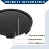 Hihaha Wheel Center Caps Hub Caps Rim Center Caps Wheel Caps Hubcap Center Covers Durable and Stylish Plastic OD: 65mm/2.56" 1 Pc Black for Ford for Chevy view 4