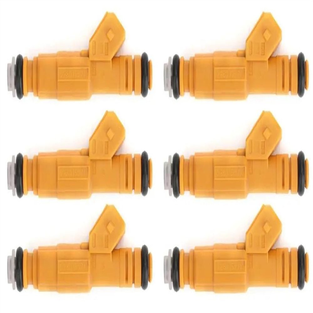 Fuel Petrol Injector Nozzle 6PCS Fuel Injectors 0280155710 0280155703 M02710X6 for Jeep for Comanche 1987 1988 1990 1991 Fuel Injector