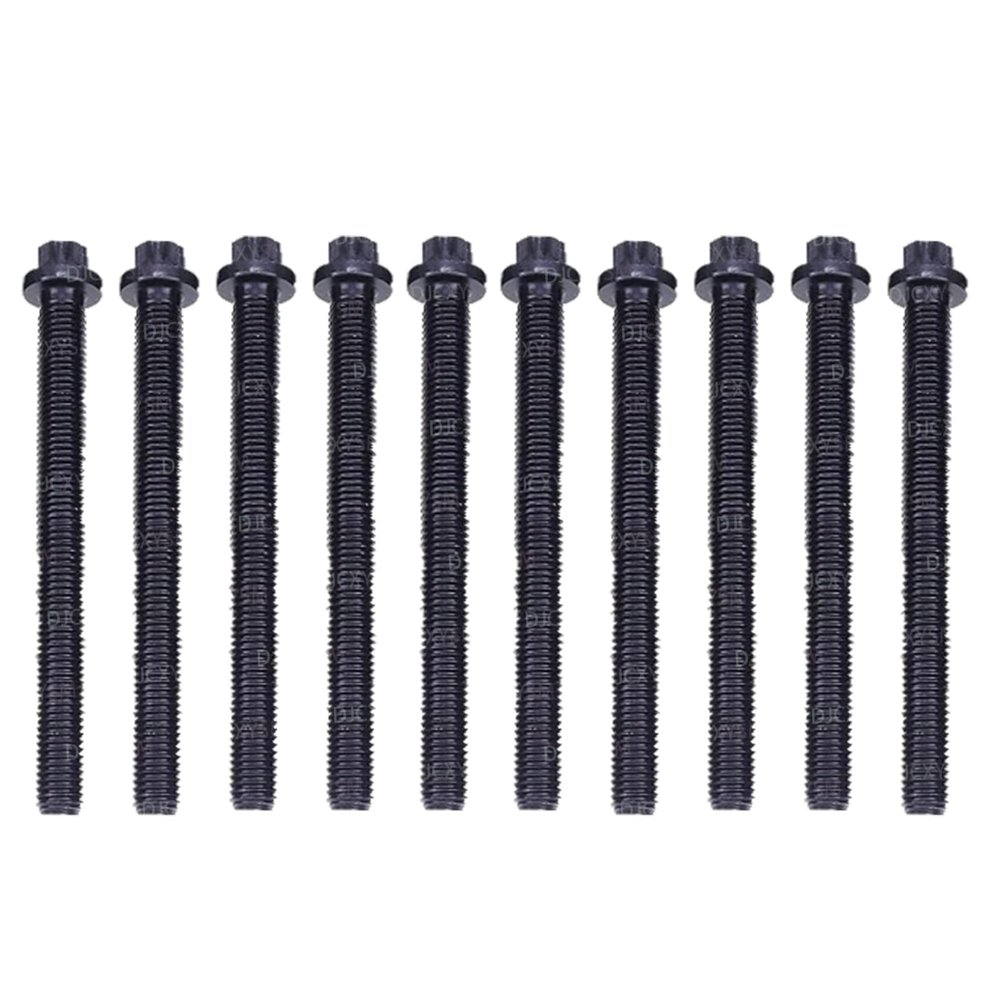04270815 10PCS Cylinder Head Bolts Compatible with Deutz 1011 2011 Engine BF4M1011 BF4M2011