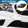 Front Bumper Tow Hook Cover for Mercedes-Benz CLA Class W117 2014 2015 2016 Car Towing Eye Cap Trailer Cover A1178850622 Milky view 4