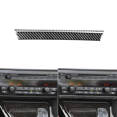 HJGHR Carbon Fiber Car Dashboard Radio Lower Part Console Panel Decorative Sticker Compatible with BMW 6 Series F12 F13 F06 2011 2012 2013 2014 2015 2016 2017 2018 2019 Decorative Accessories