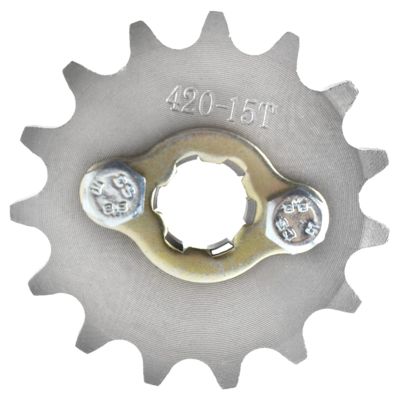 ICONSPORTSS 420 15T 20mm Motorcycle Front Engine Sprocket for 110cc 125cc 140cc 150cc Apollo SSR TaoTao Roketa Coolster Sunl Lifan Chinese ATV Quad Pit Dirt Bike
