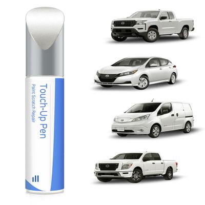 PARTS4EV QAK Glacier White/White Touch Up Paint Compatible with Nissan Exact Match Chips and Nicks Touch Up
