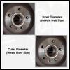 Hihaha 4pcs OD 72.6mm to ID 54.1mm Aluminum Alloy Car Hub Centric Rings Wheel Bore Center Spacer Durable Material view 4