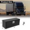 Confote Black Steel Underbody Truck Tool Box with T-Handle Lock, Heavy Duty Truck Storage Organizer - Waterproof, 36"x 12"x 14" inch view 2
